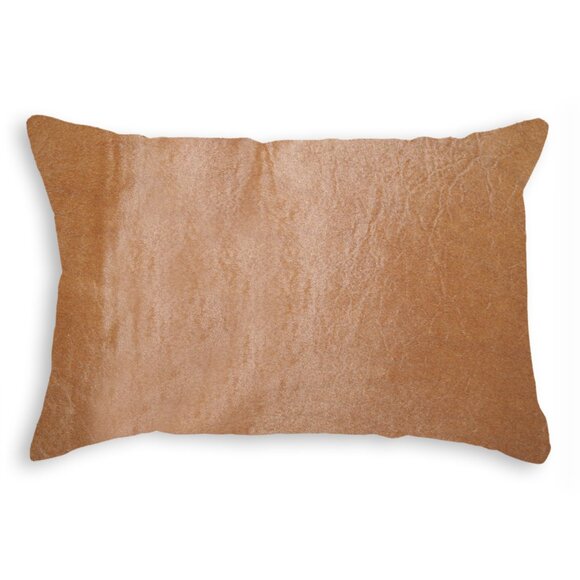 Natural Home Decor Torino Cowhide Pillow | 1-Piece | Tan | 12"x20" - Picture 1 of 1
